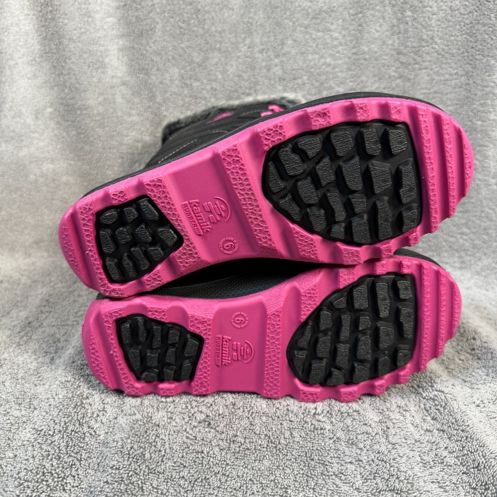 Kamik SNOWANGEL BLK & ROSE Sz 6 Women's - Picture 5 of 10